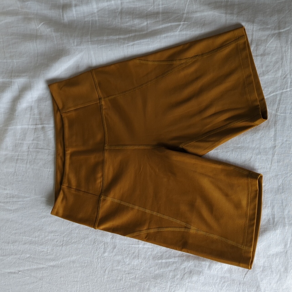 Girlfriend Collective Mustard Bike Shorts
